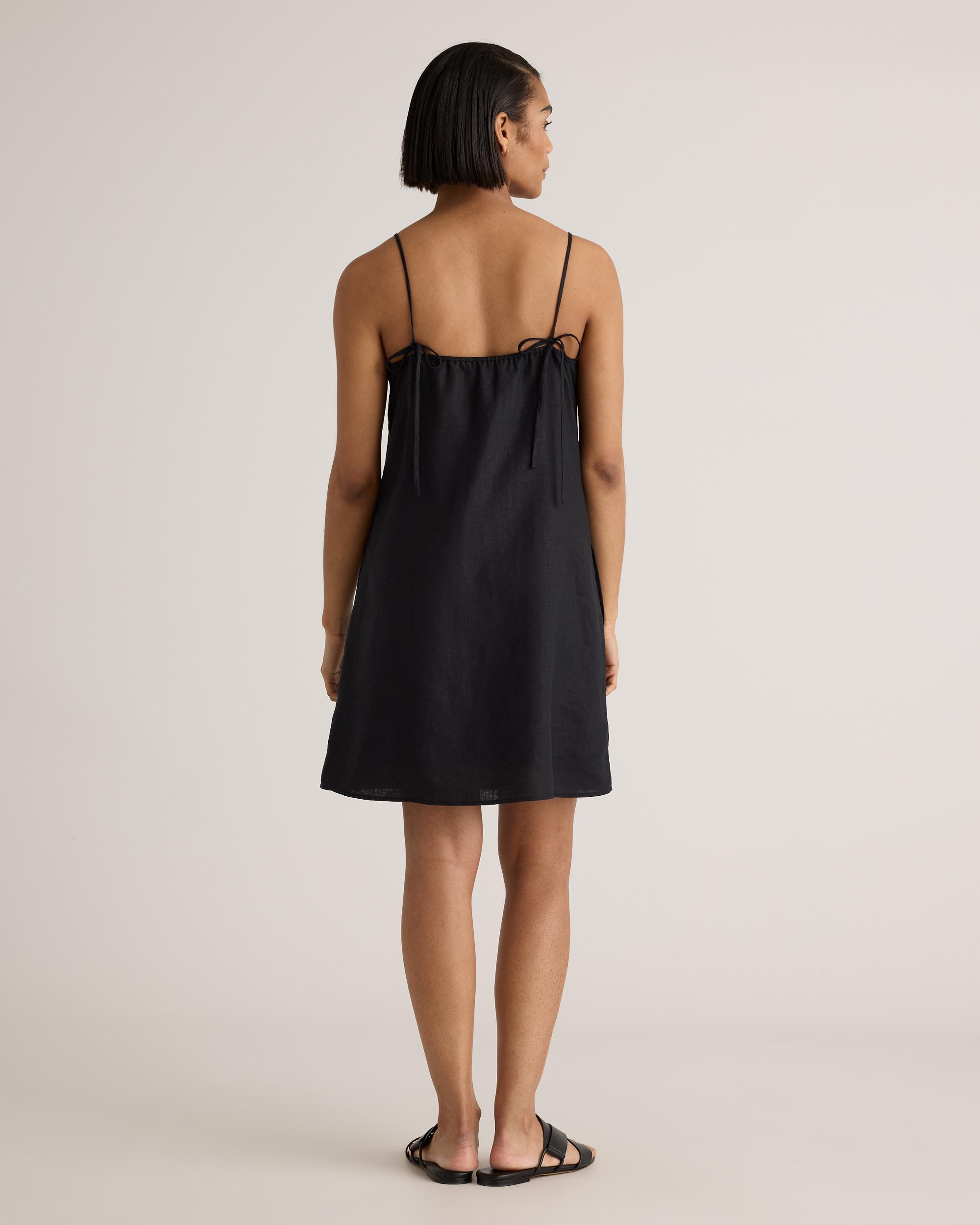 Quince | Women's 100% European Linen Spaghetti Strap Mini Dress Size XS Product Image