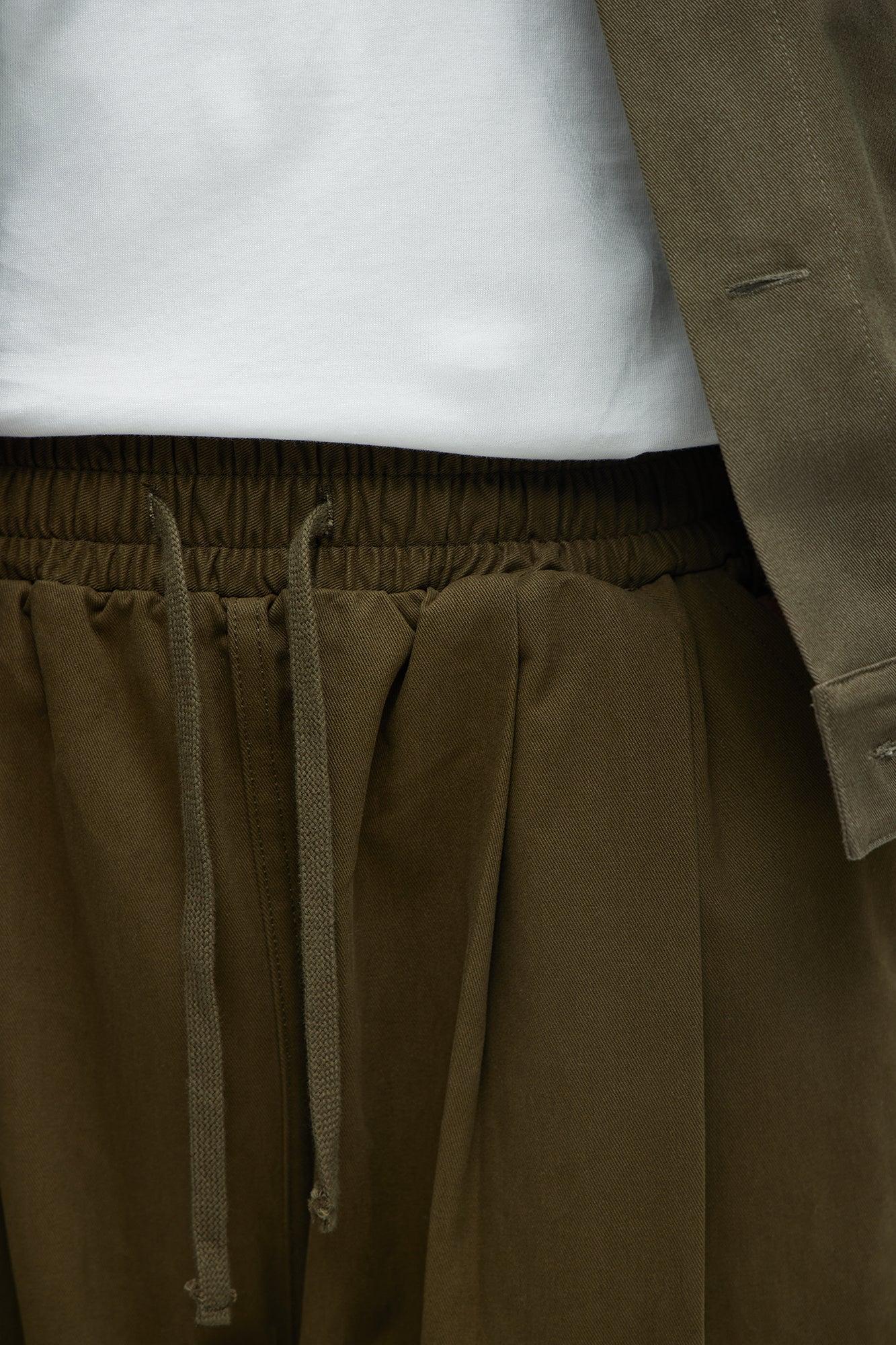 Baggy Damn Right Pants - Olive Product Image