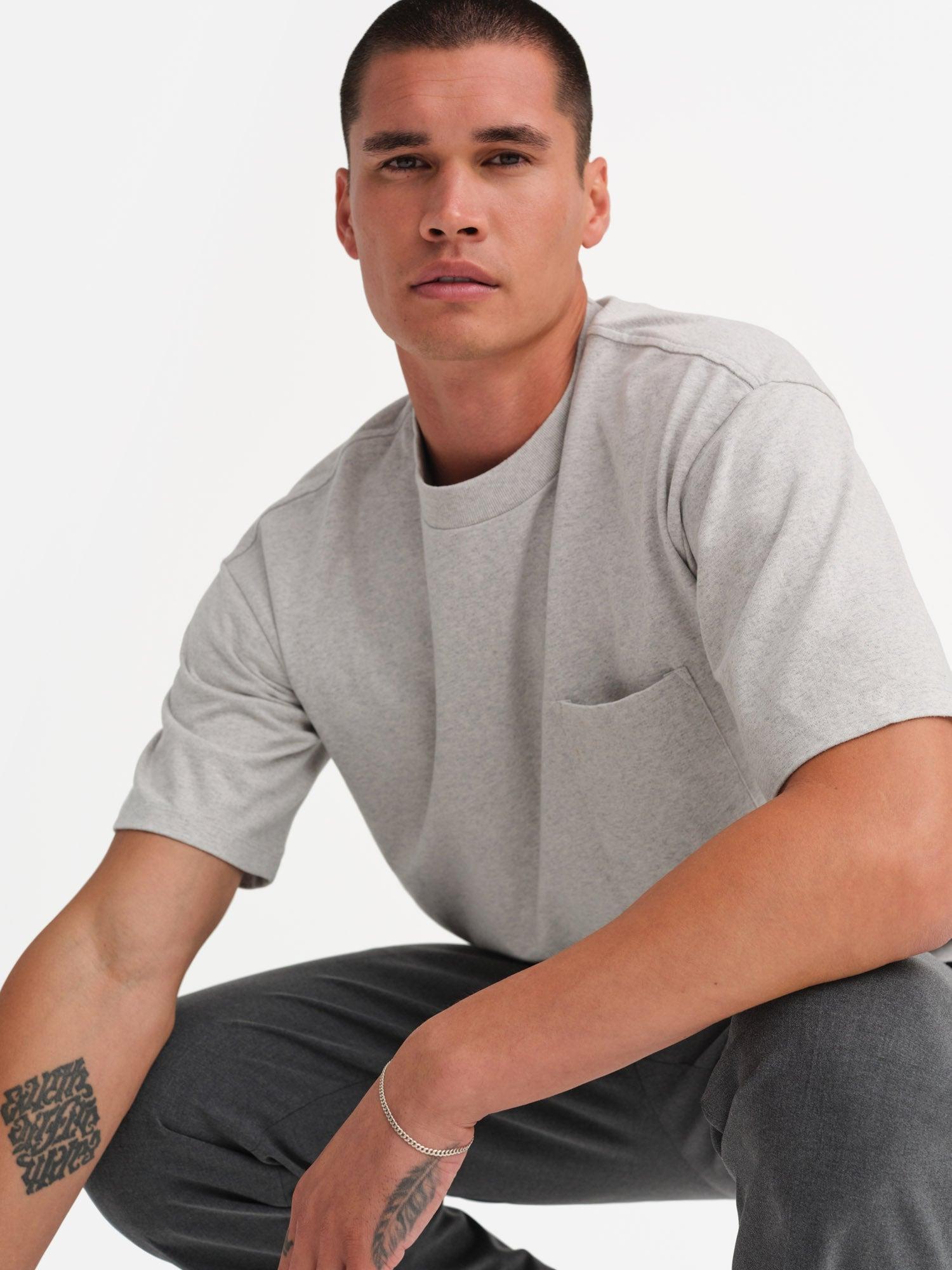 Men's Organic Heavyweight Cotton Relaxed Tee Male Product Image