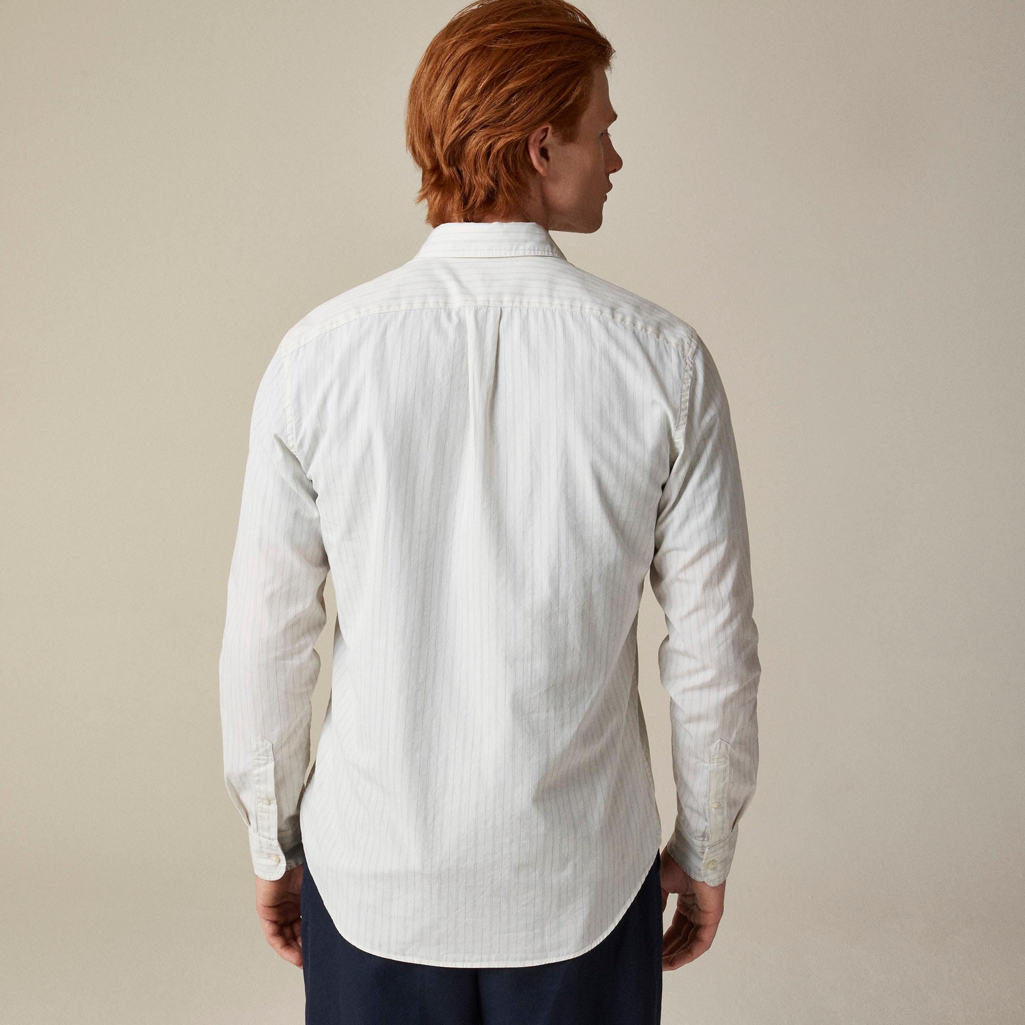 Secret Wash cotton poplin shirt with point collar Product Image