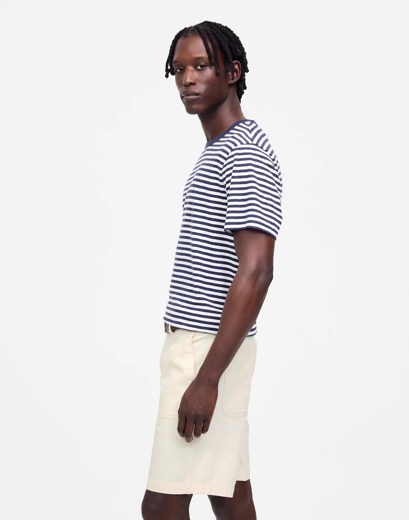 Patch Pocket Shorts in Summer Denim Product Image