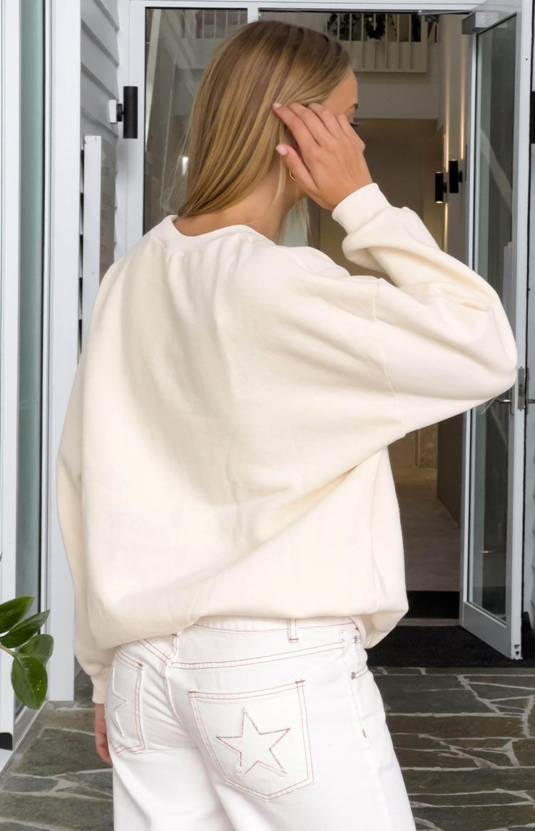 Elodie Cream Crew Neck Sweater Product Image