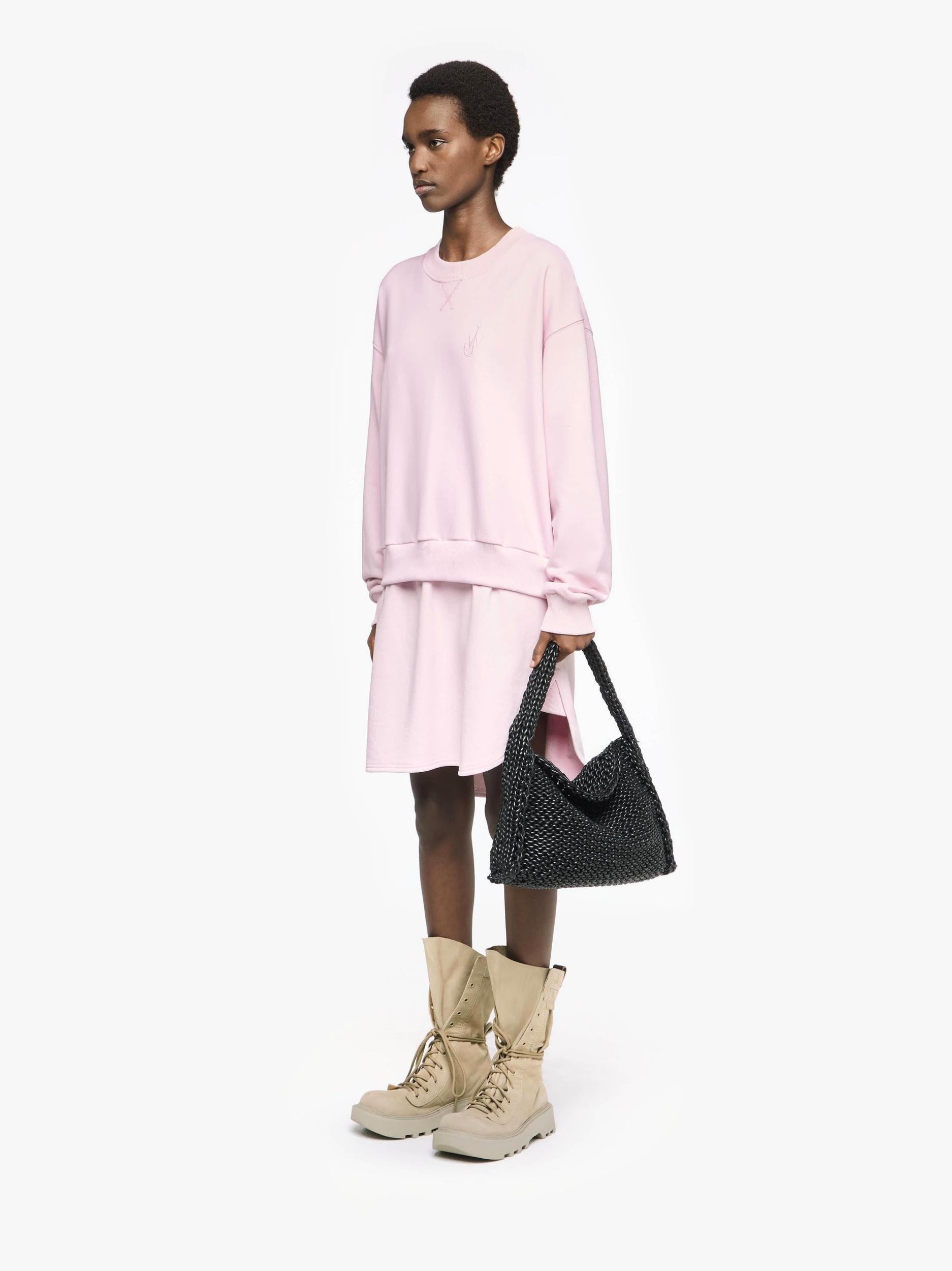 LAYERED SWEATSHIRT DRESS Product Image