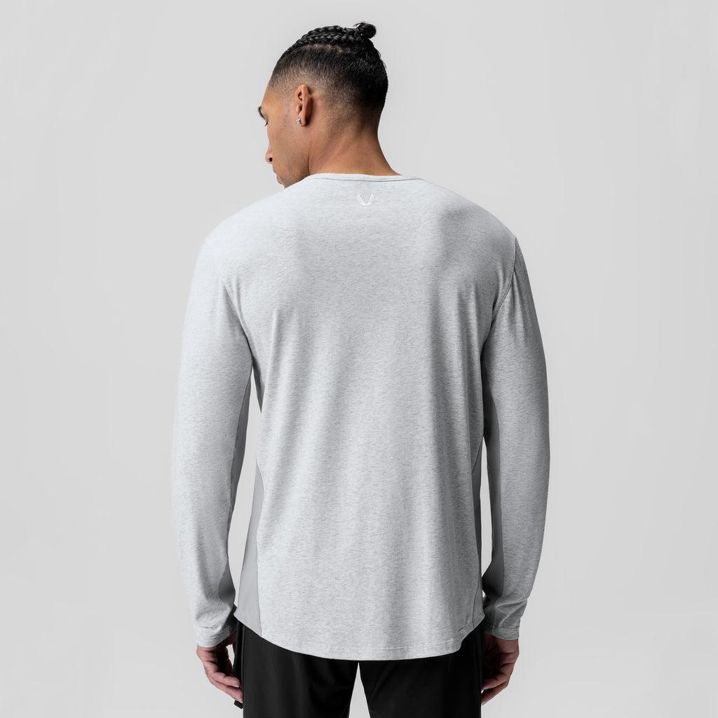 1058. Creora® Cotton Modal Long Sleeve - Heather Grey Product Image
