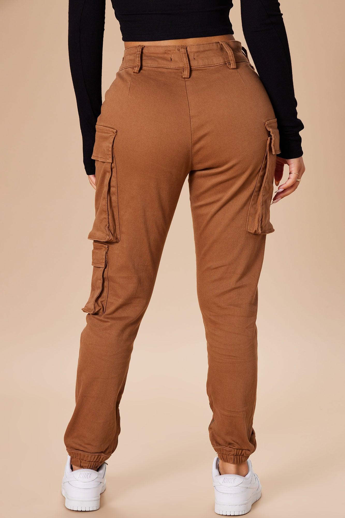 Kalley Cargo Pants - Tan Product Image