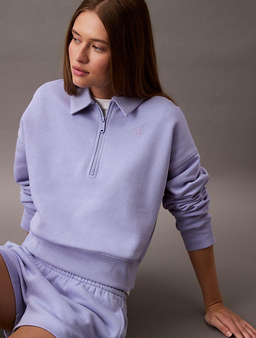 Archive Logo Fleece Quarter Zip Sweatshirt Product Image