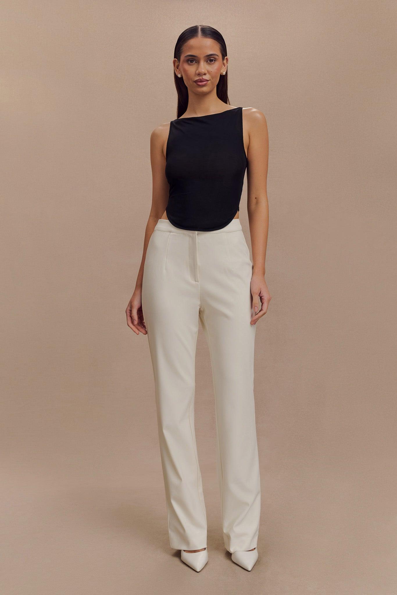 Allanah Straight Leg Pant - Ivory Product Image