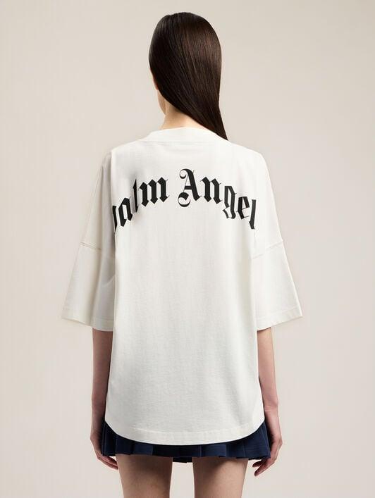 Curved Logo Over T-Shirt Product Image