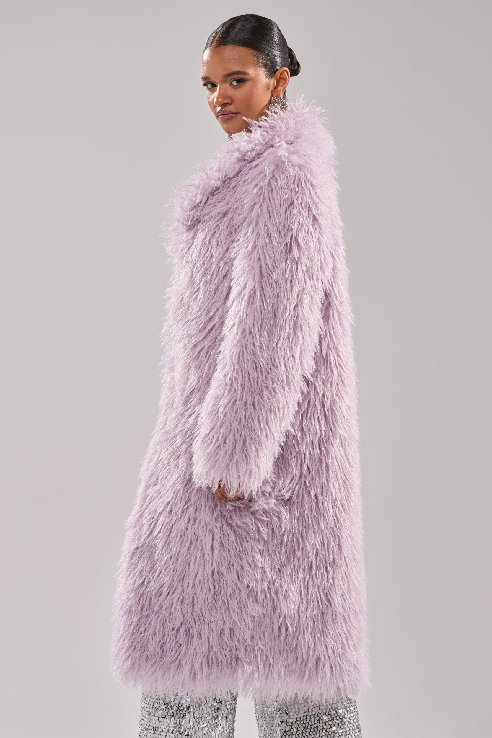 VIOLET SKIES FAUX FUR COAT Product Image