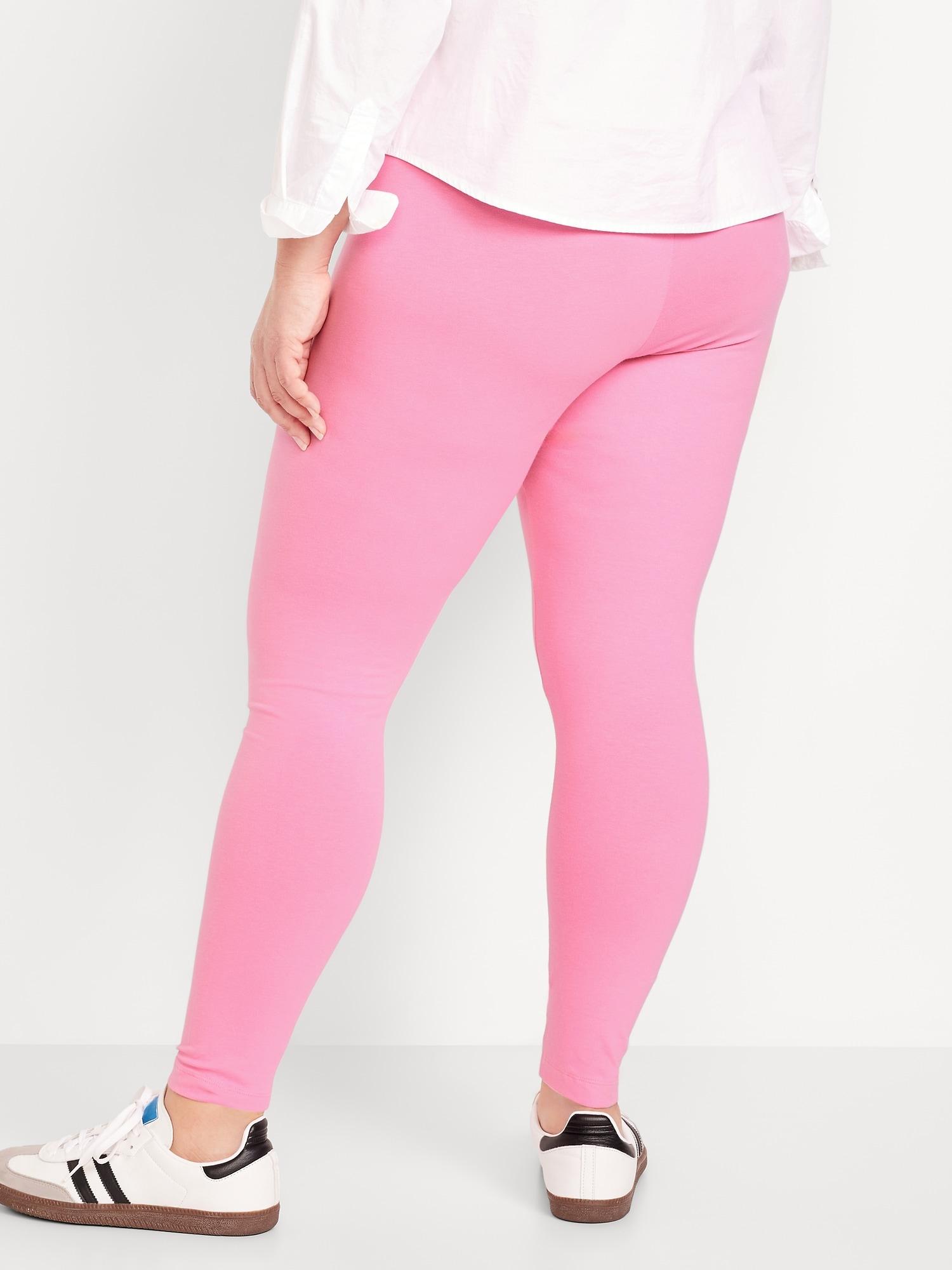 High-Waisted Jersey Fashion Layering Leggings Product Image