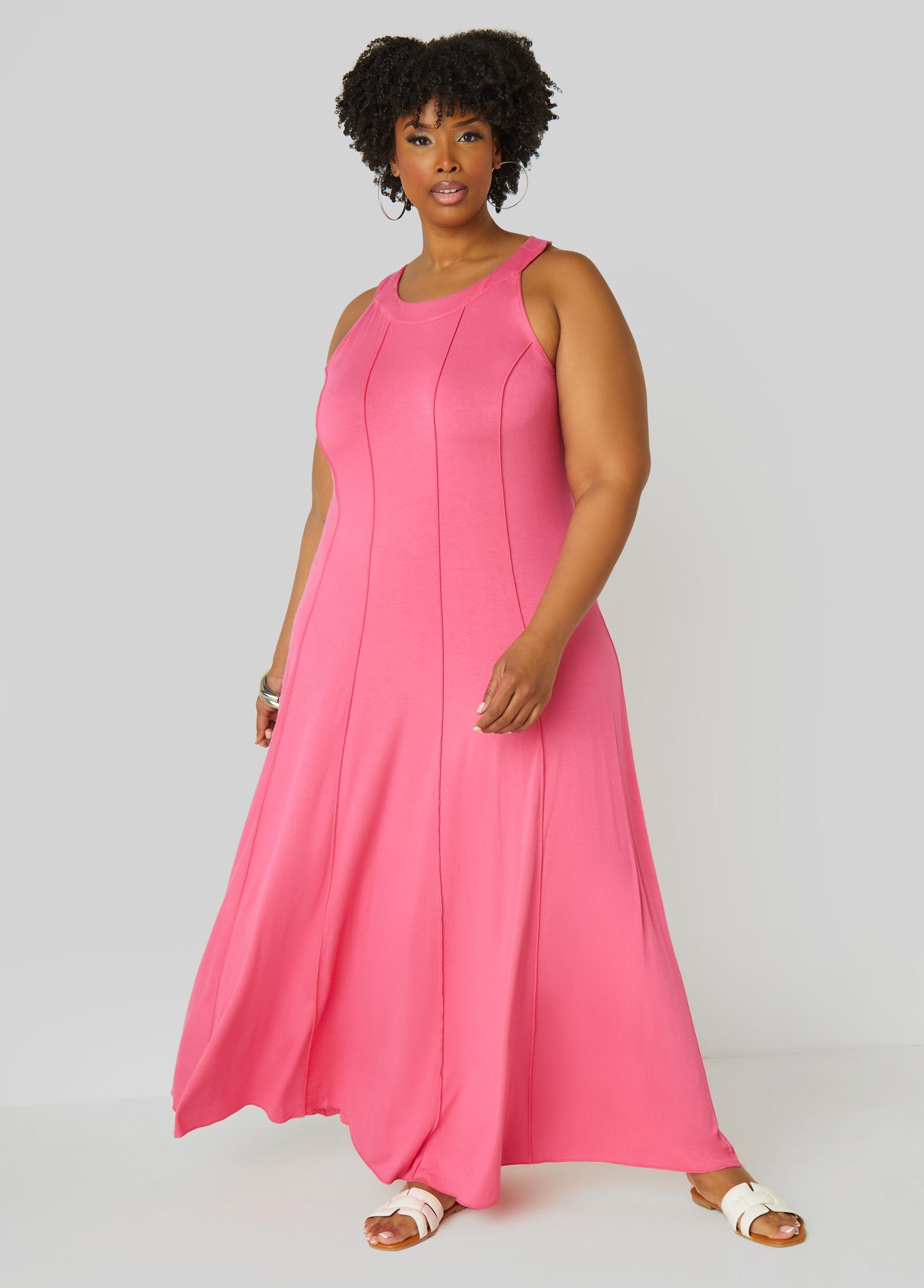Seamed A Line Maxi Dress Product Image