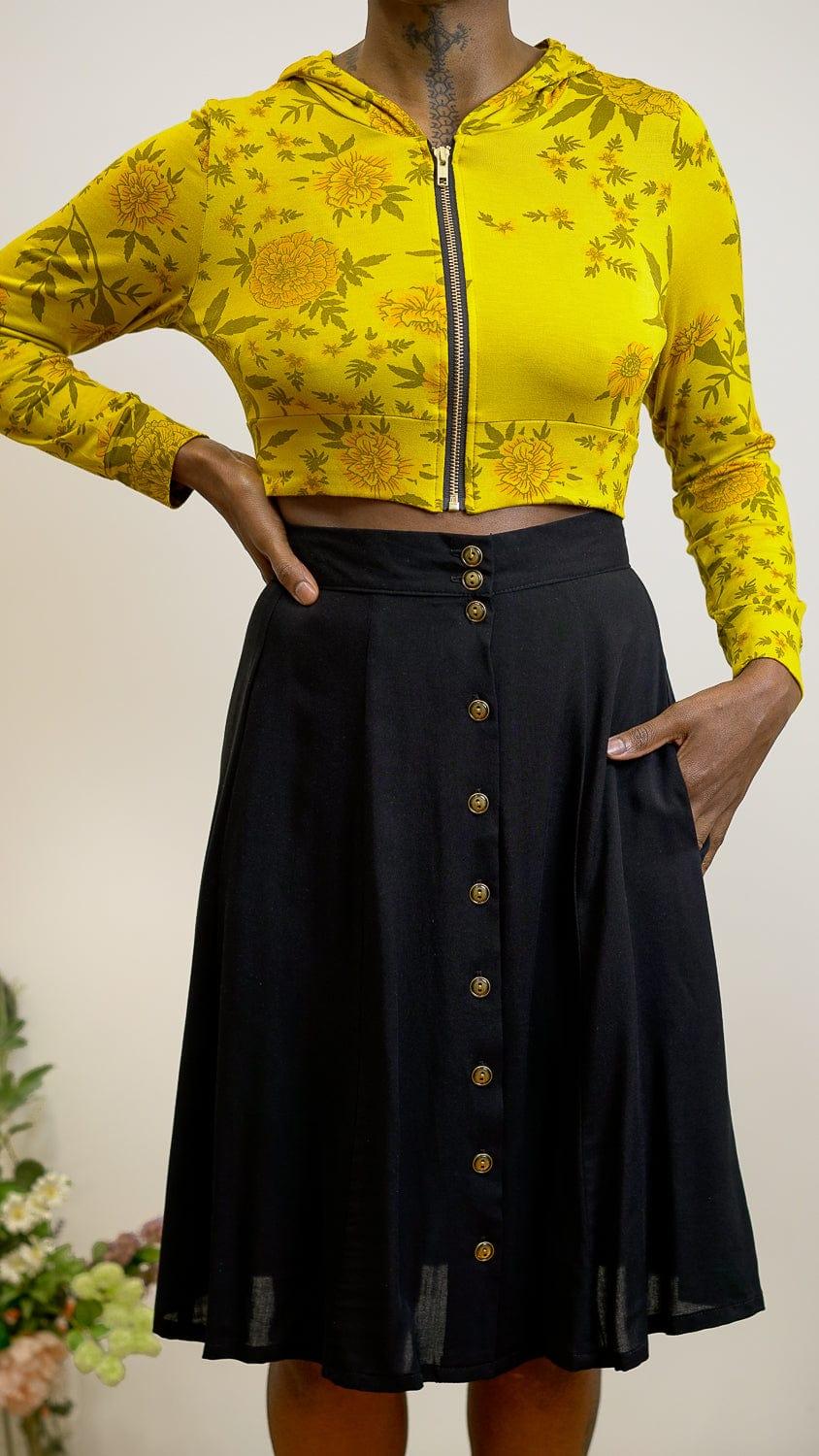 Bae Skirt in Black Challis Product Image