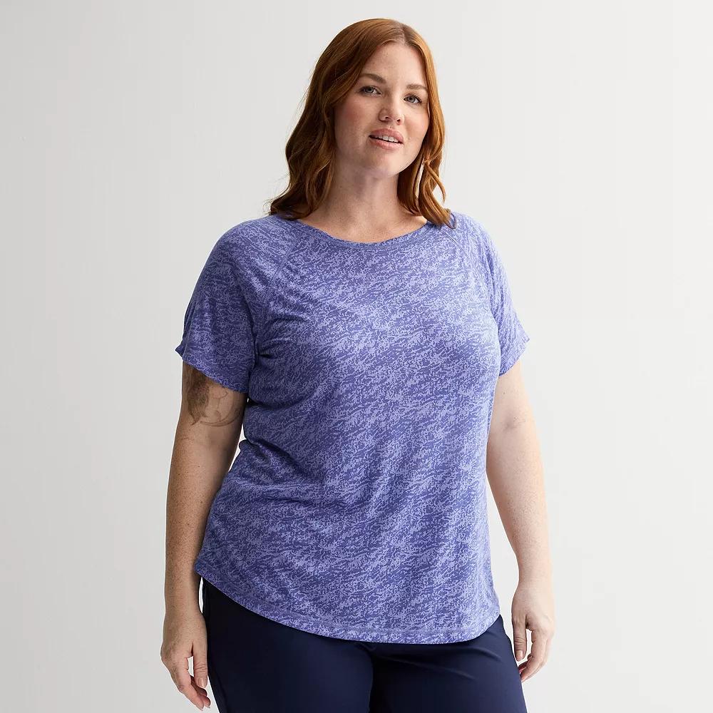 Plus Size Tek Gear Core Raglan Tee, Womens Product Image