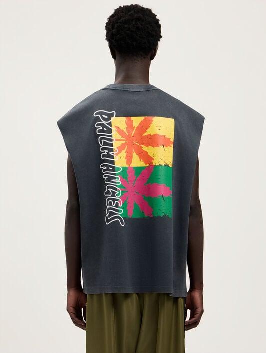 Palm Leaf Distressed Tank Product Image
