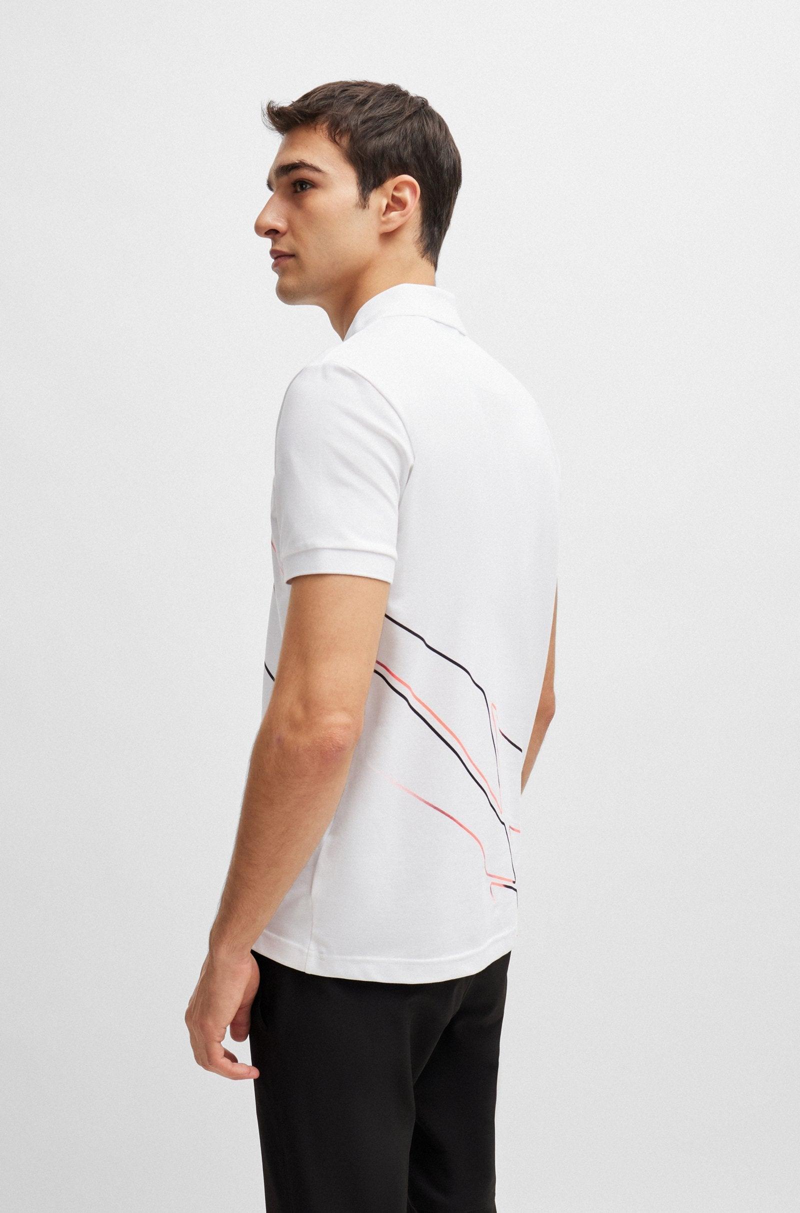 Boss Active-Stretch Polo Shirt with Seasonal Artwork Product Image