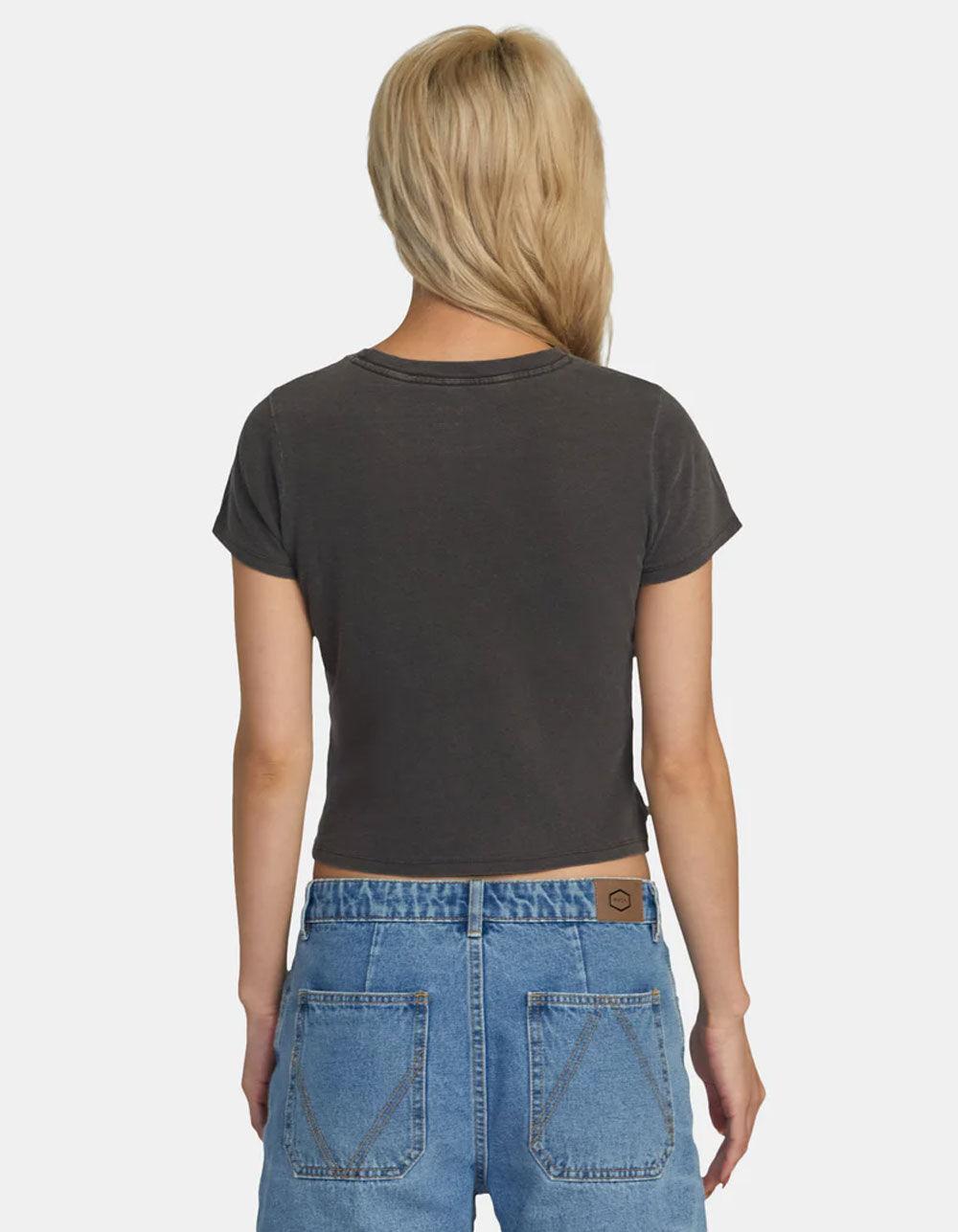 RVCA 411 Womens Crop Tee - GRAPHITE Product Image
