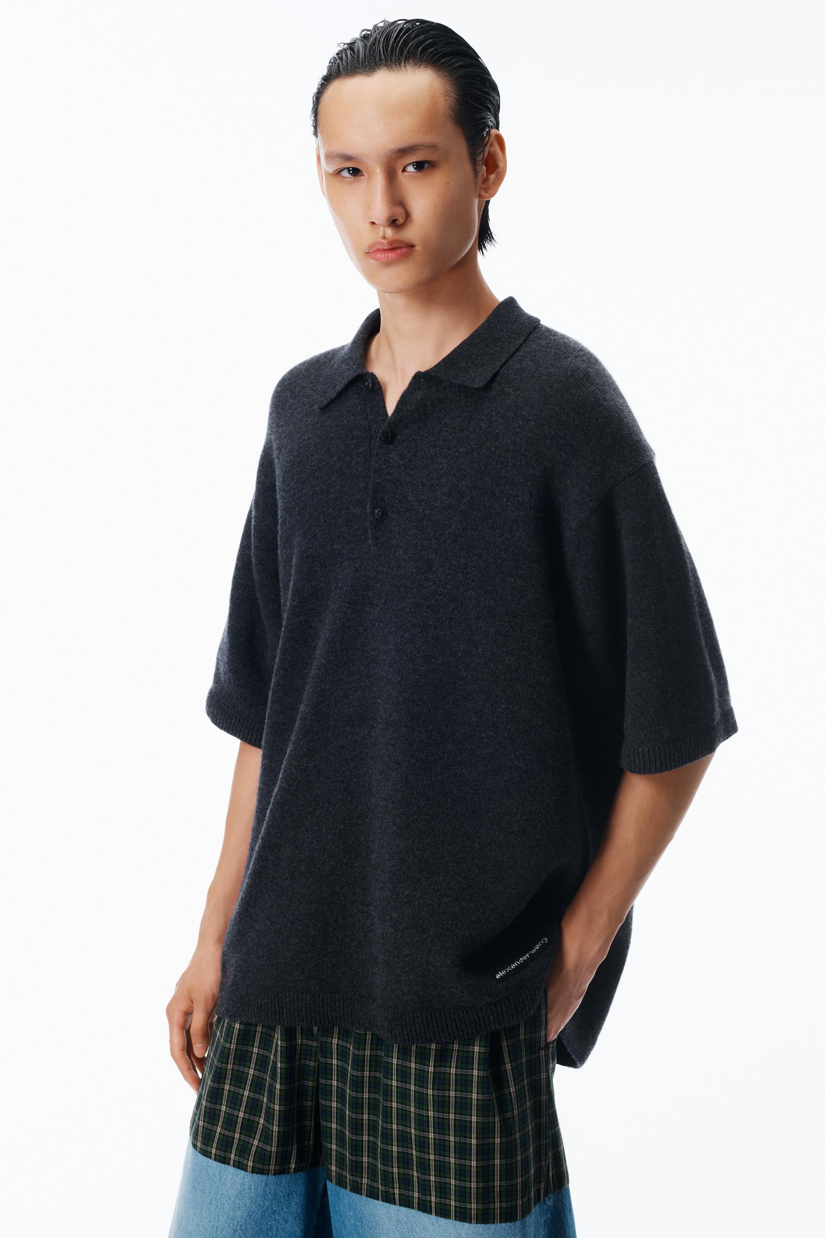 Wool Polo Shirt Product Image