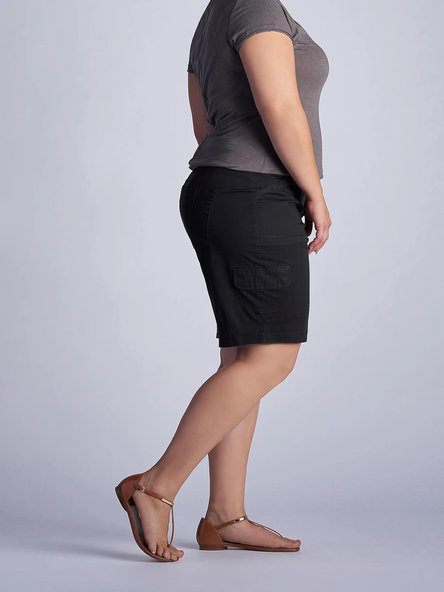 Women’s Relaxed Fit Avey Knitwaist Cargo Bermuda (Plus) | Women's Shorts | Lee® Product Image