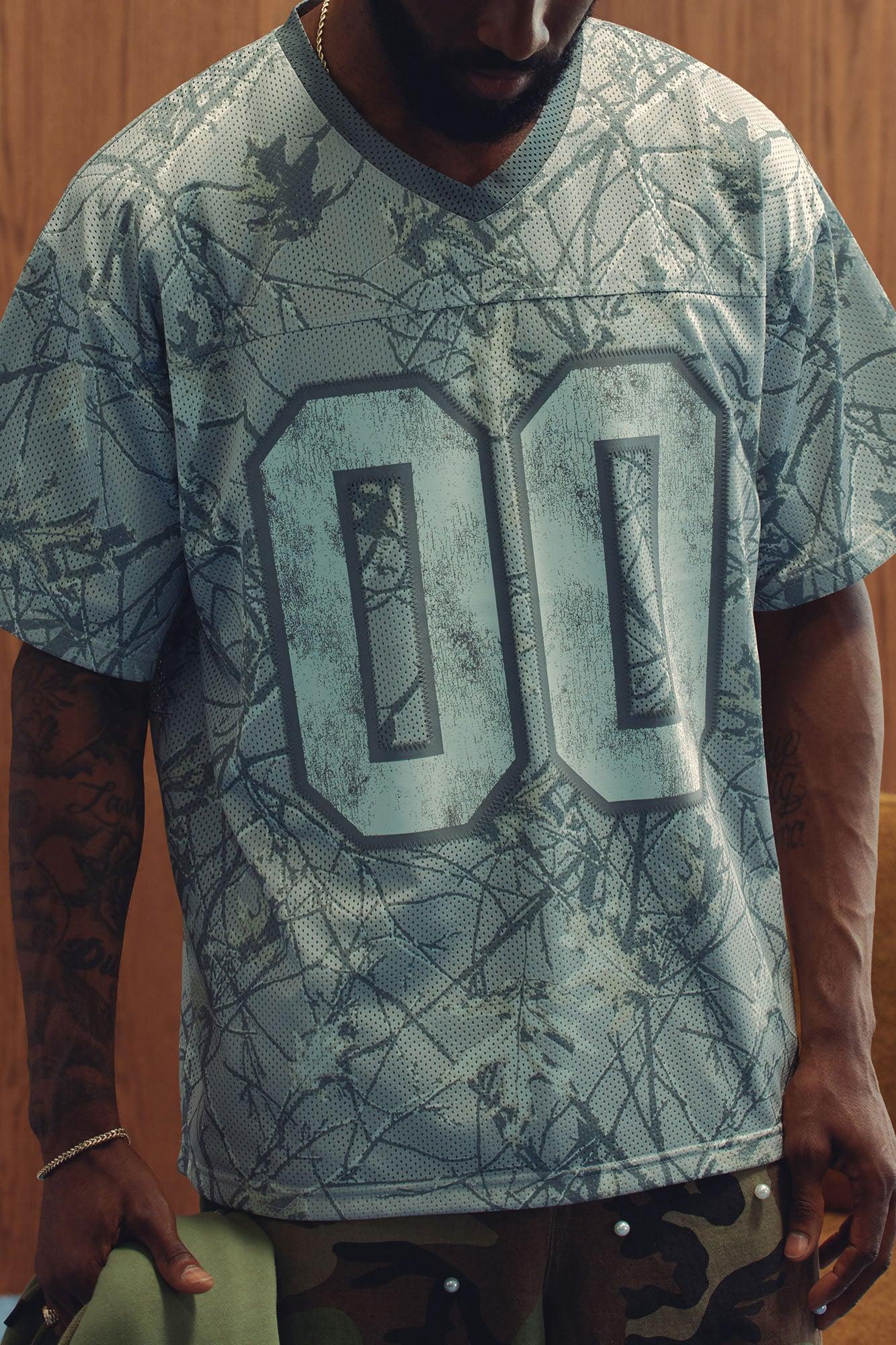 Short Sleeve Camo Jersey - Grey Male Product Image