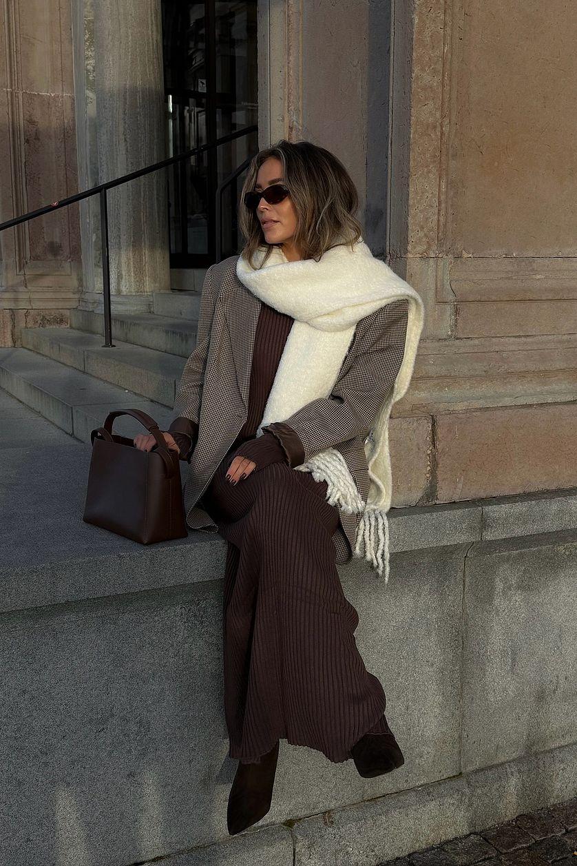 Knitted Ribbed Maxi Dress Product Image