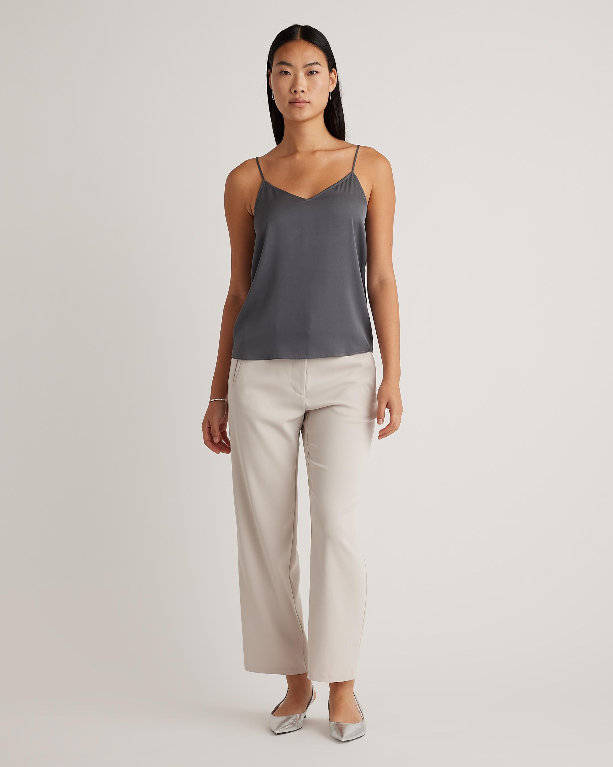 Quince | Women's Washable Stretch Silk V-Neck Cami Product Image