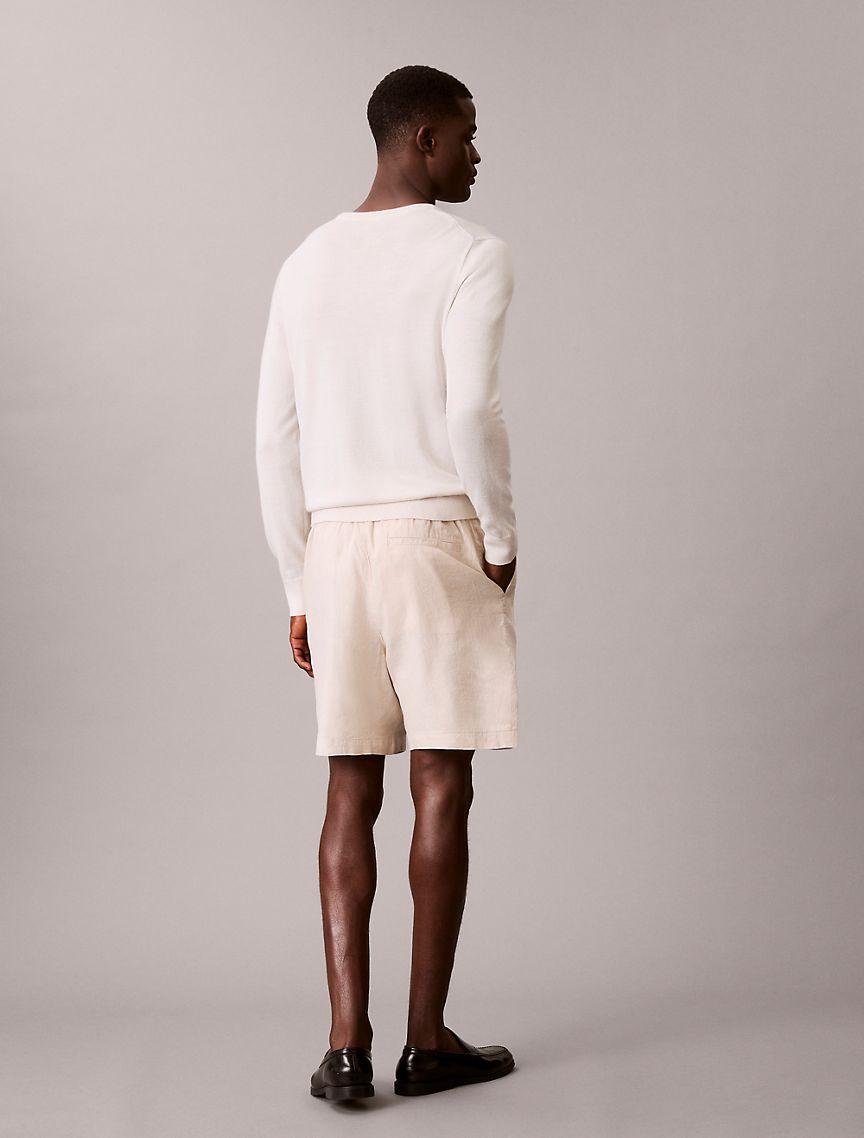 Linen Cotton Pull-On Shorts Product Image
