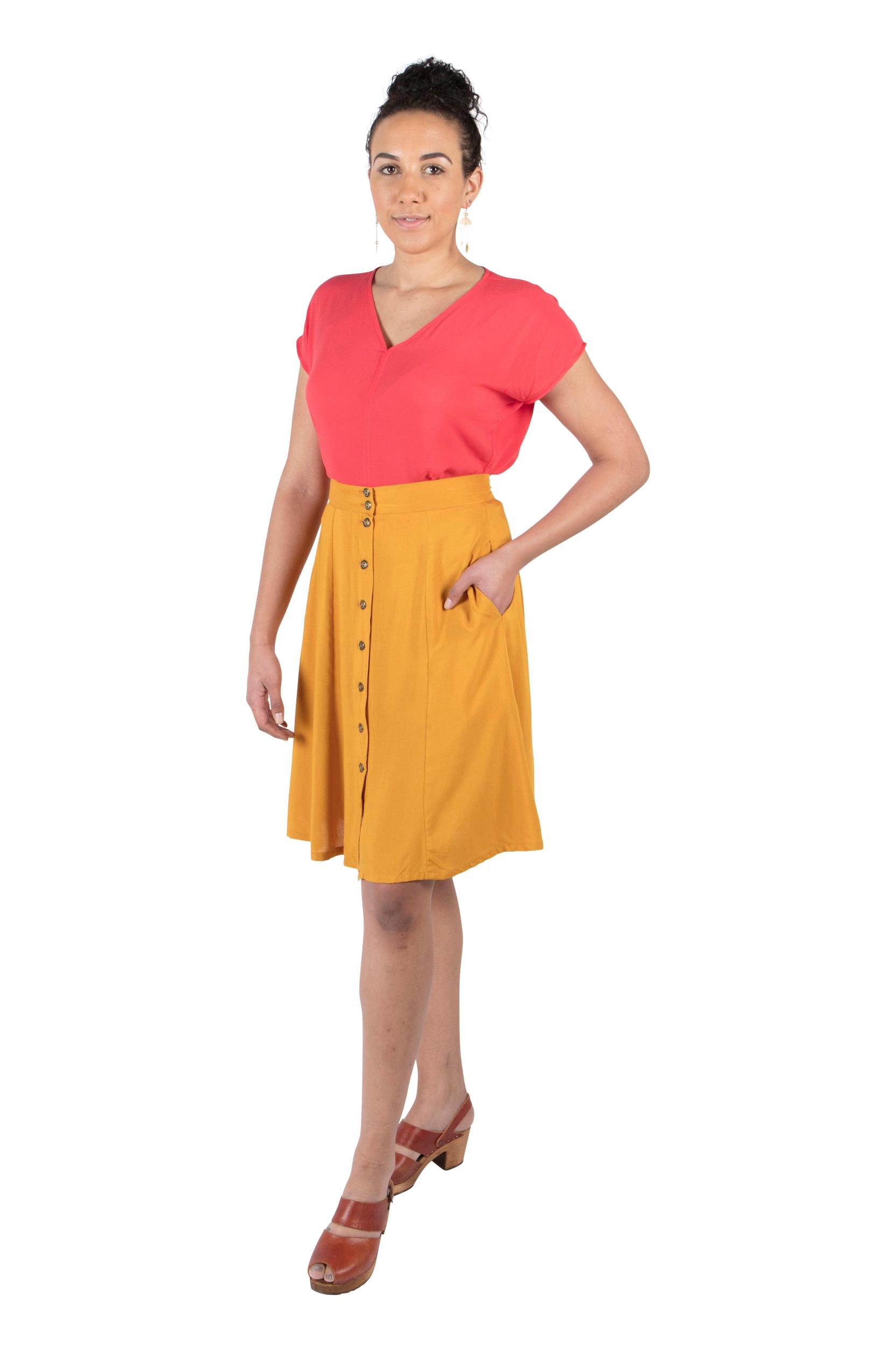 Dolman Top in Electric Coral Product Image