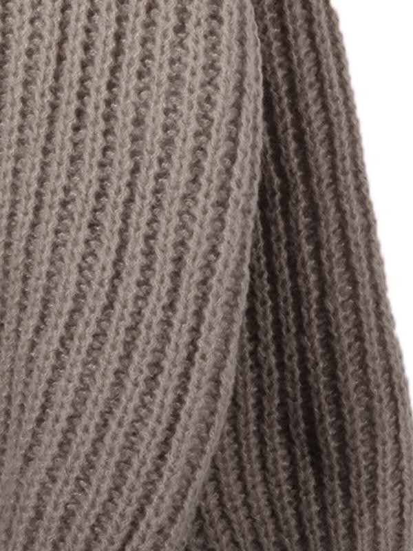 Solid Crew Neck Knit Sweater Product Image