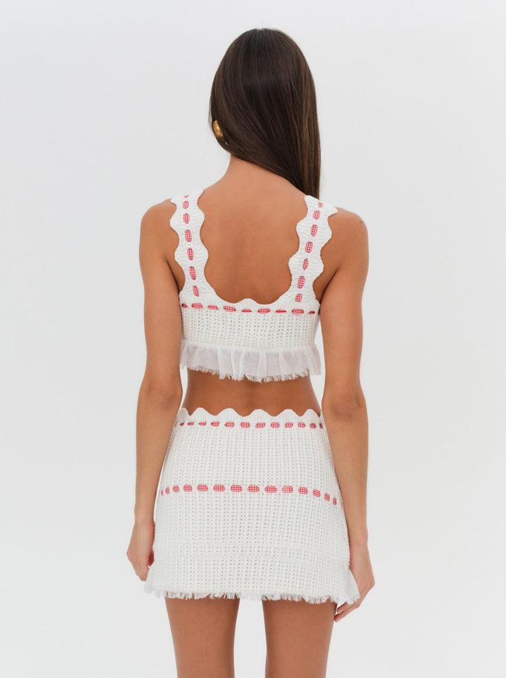 Sora Mini Skirt — Ivory Product Image