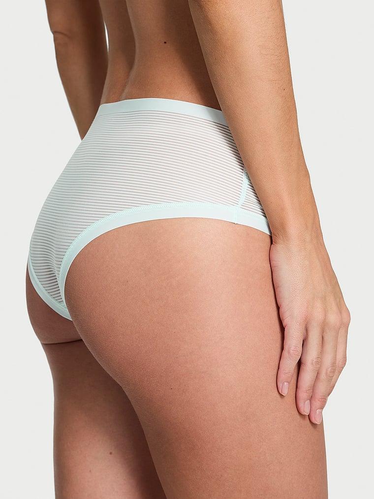 No-Show Stripe Mesh Cheeky Panty Product Image