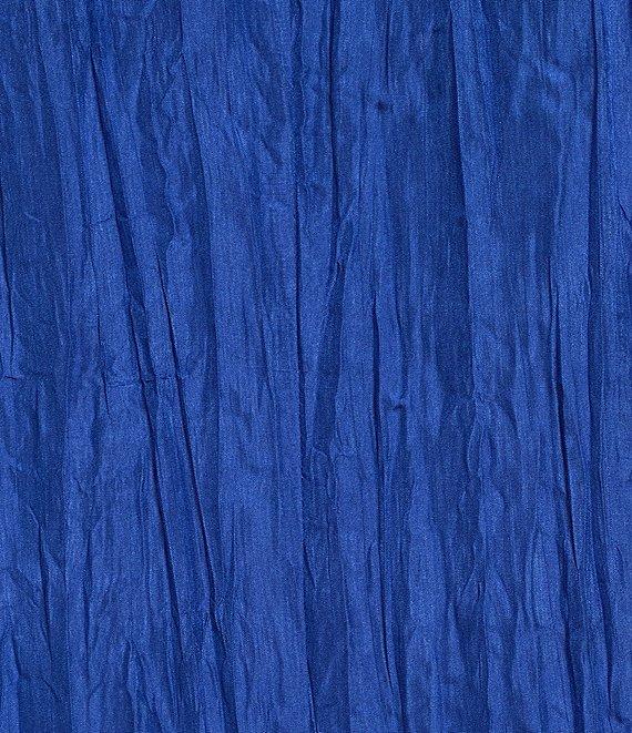 Eileen Fisher Crushed Silk V-Neck Cap Sleeve Dress Product Image