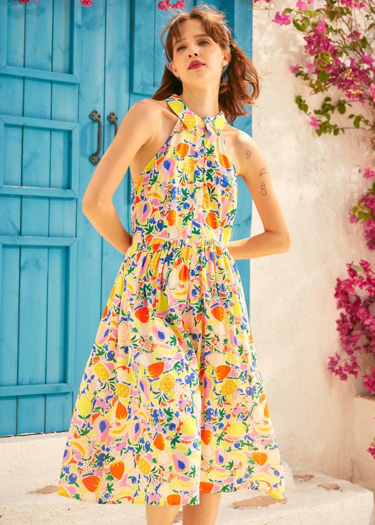 Cutaway Shirt Fit & Flare Dress Product Image