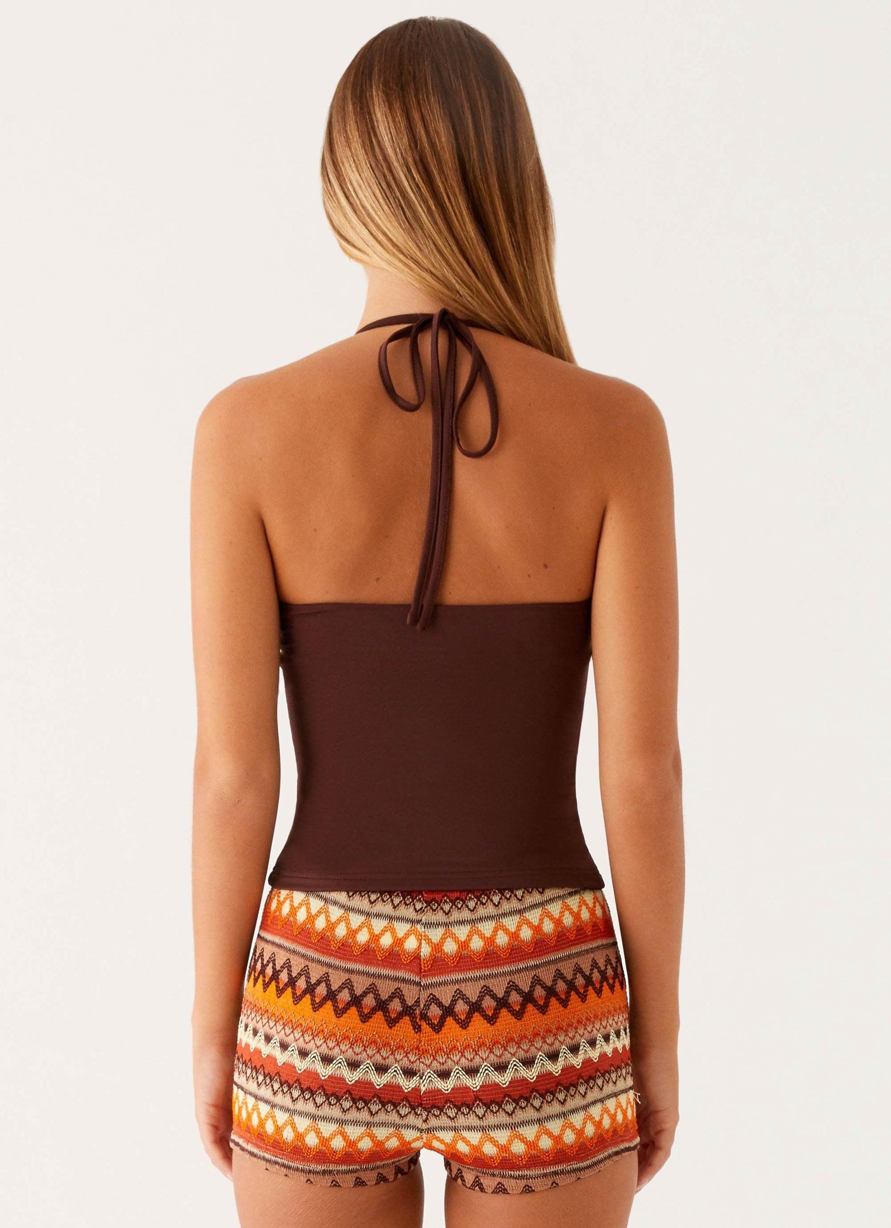 Palm Beach Top - Chocolate Product Image