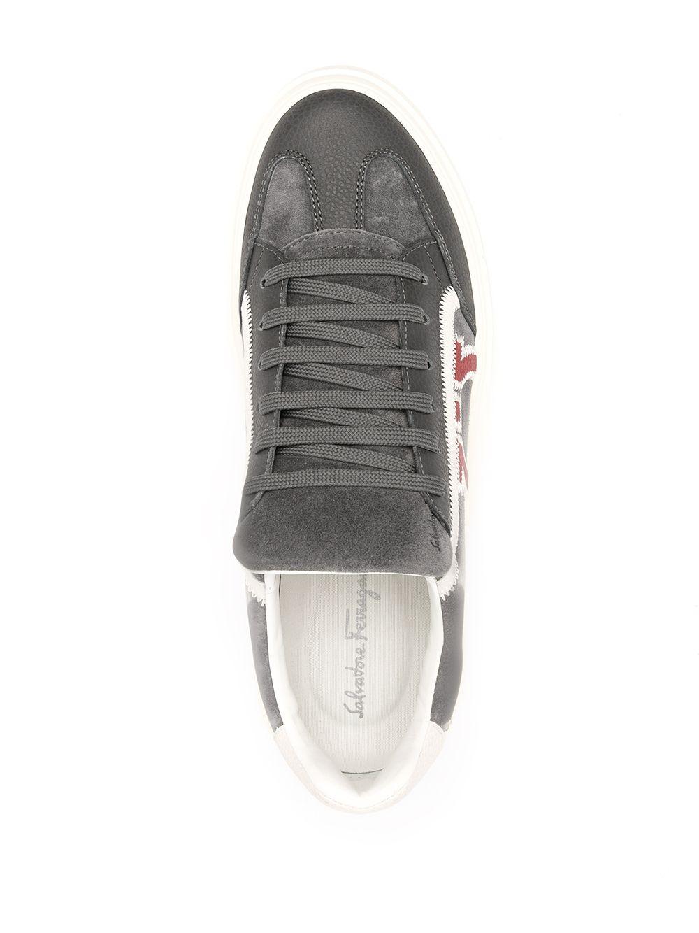 Gancini-print lace-up sneakers Product Image