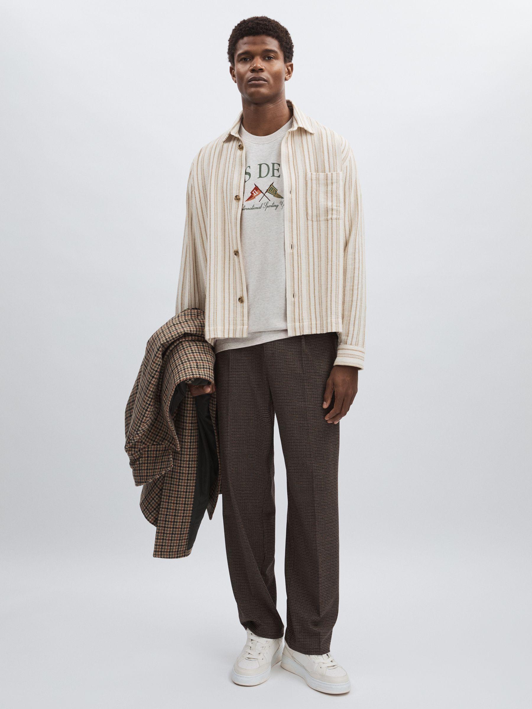 Organic-Cotton Ivy League T-Shirt in Oatmeal Product Image