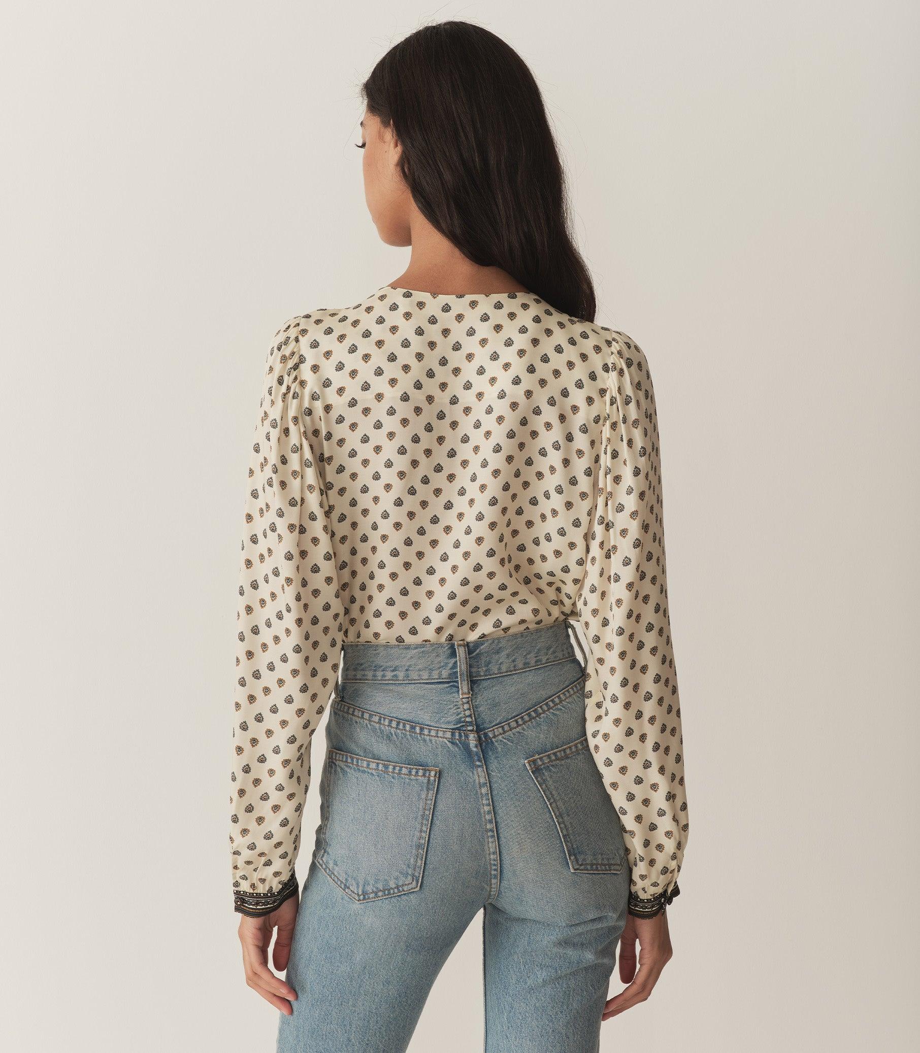 CANDACE TOP -- RIVIERA FOULARD Product Image