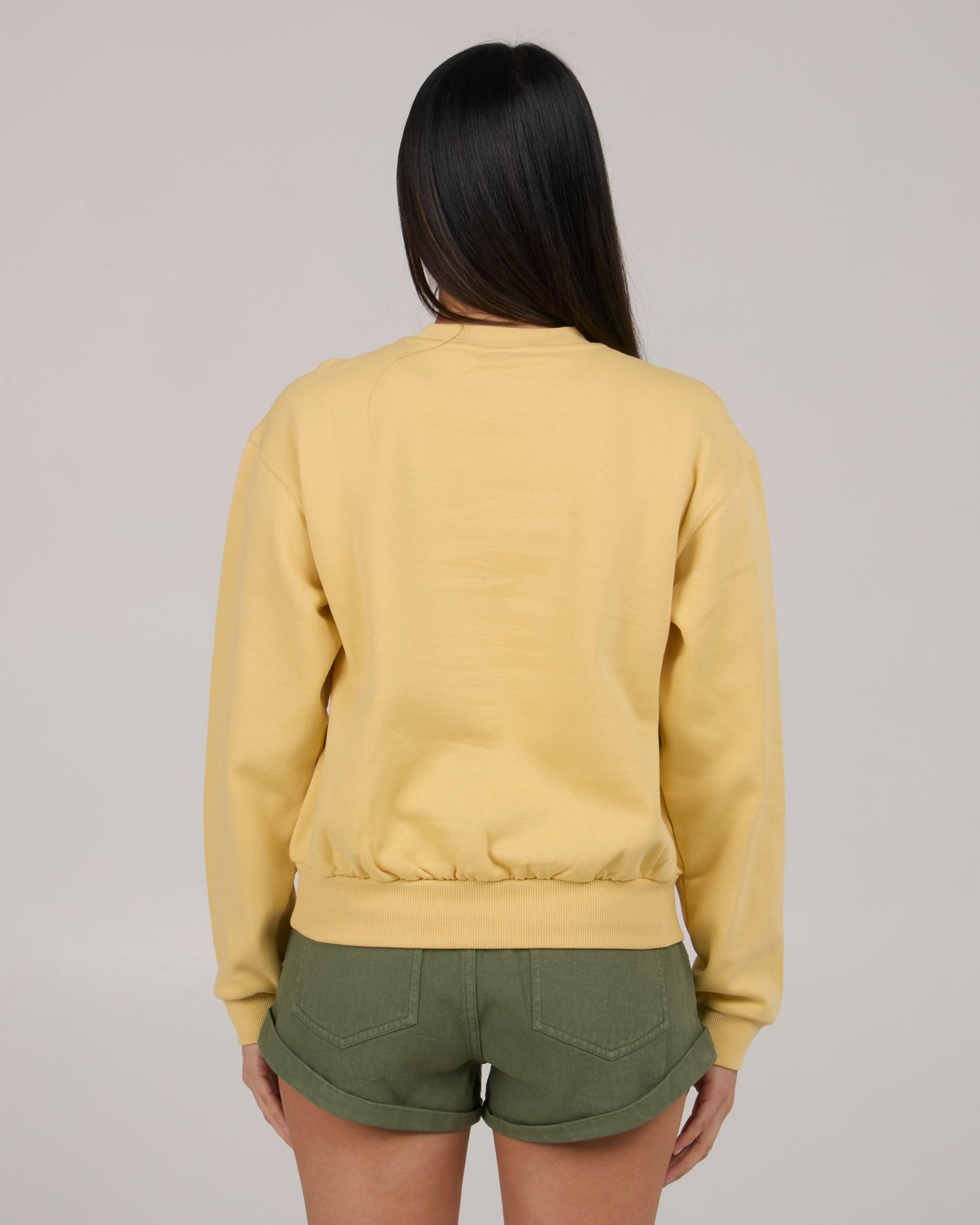 Queen Palm Crew Fleece - Dusty Gold Female Product Image