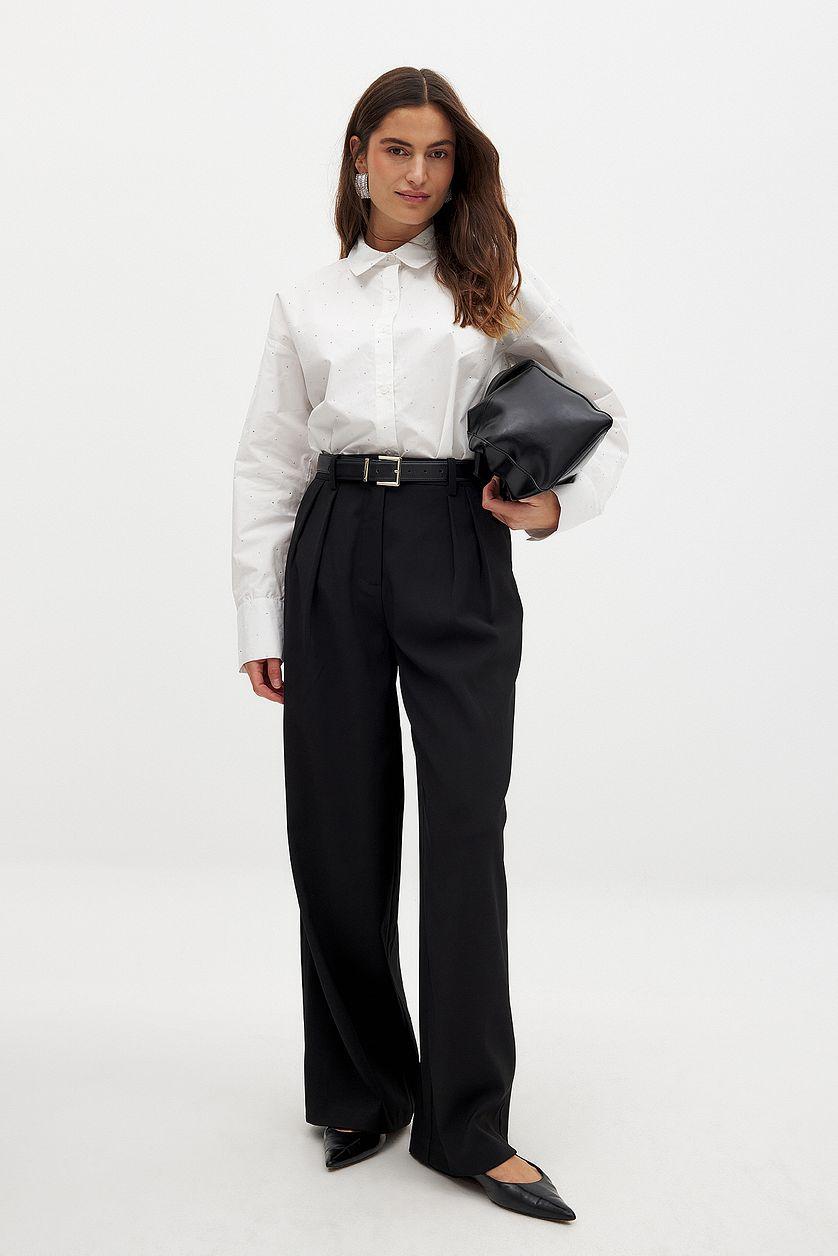 Rhinestone Detail Shirt Product Image