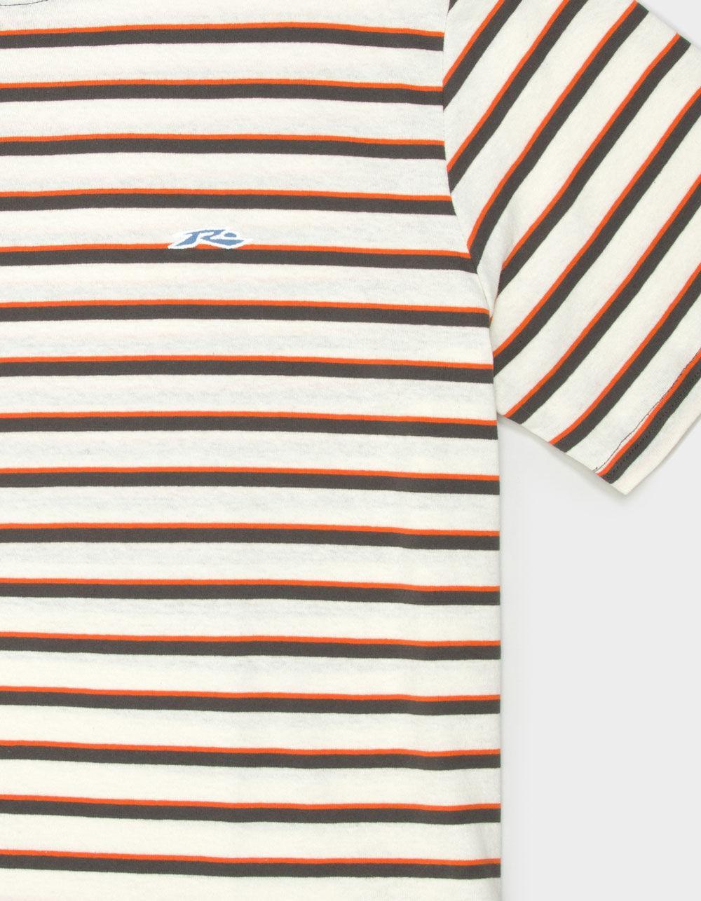 RUSTY Caldore Mens Stripe Tee - Cream/Multi Product Image