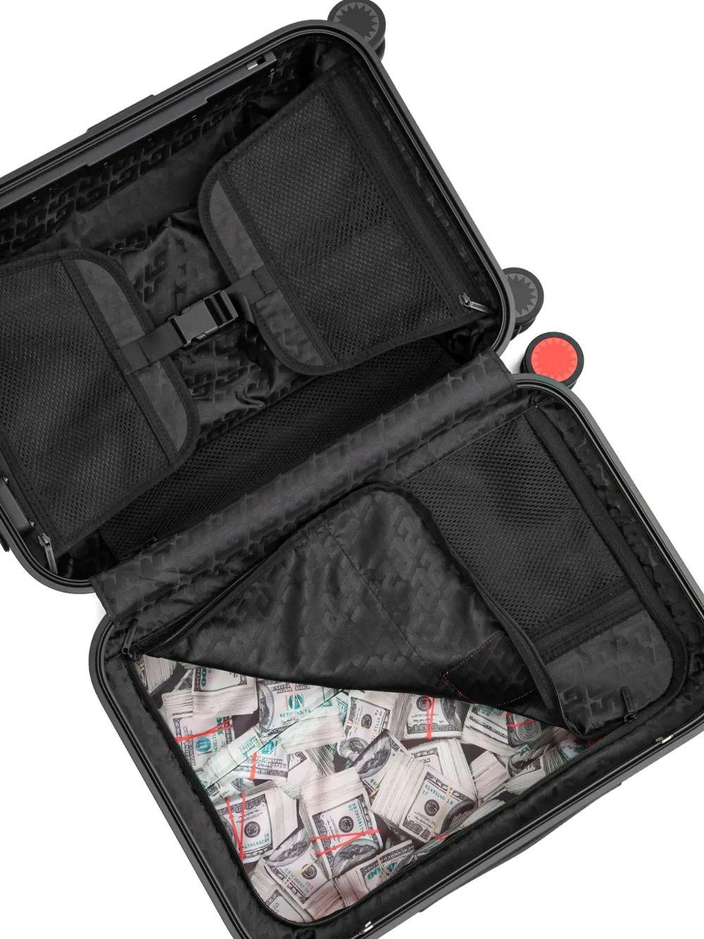 shark teeth-motif hard-shell suitcase Product Image