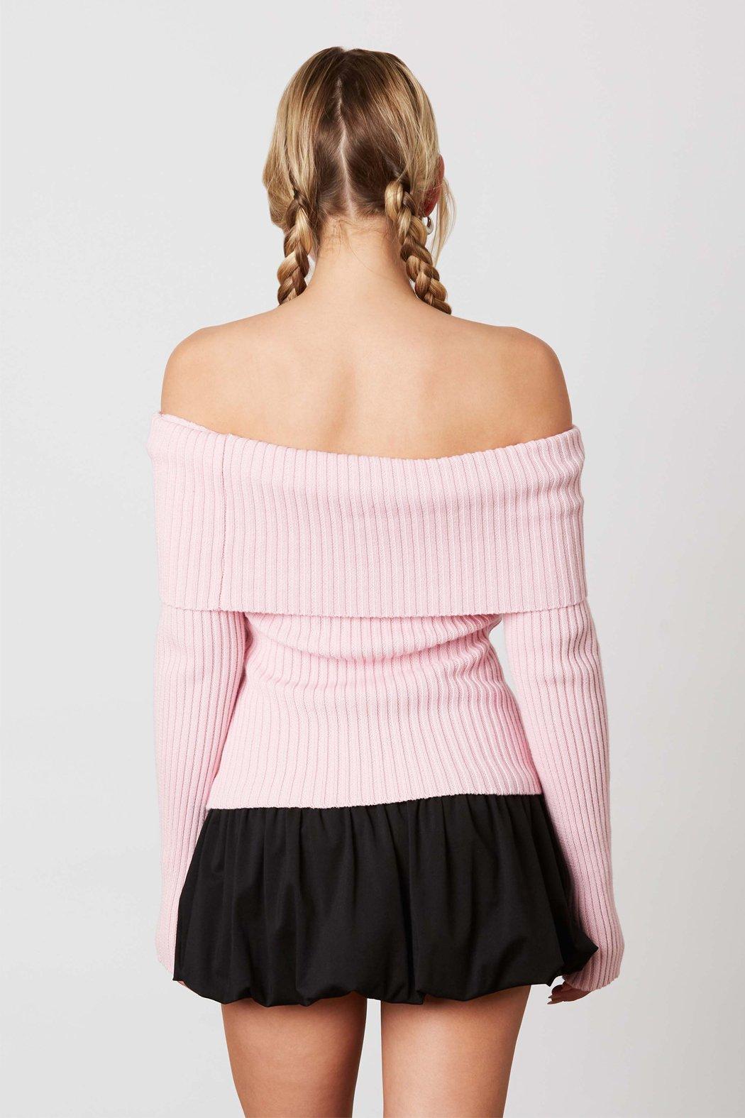 Glen Off Shoulder Sweater Product Image