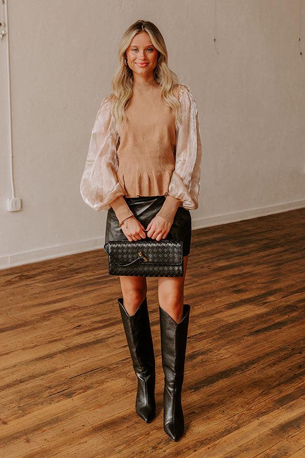 Martini Sippin' Knit Top Product Image