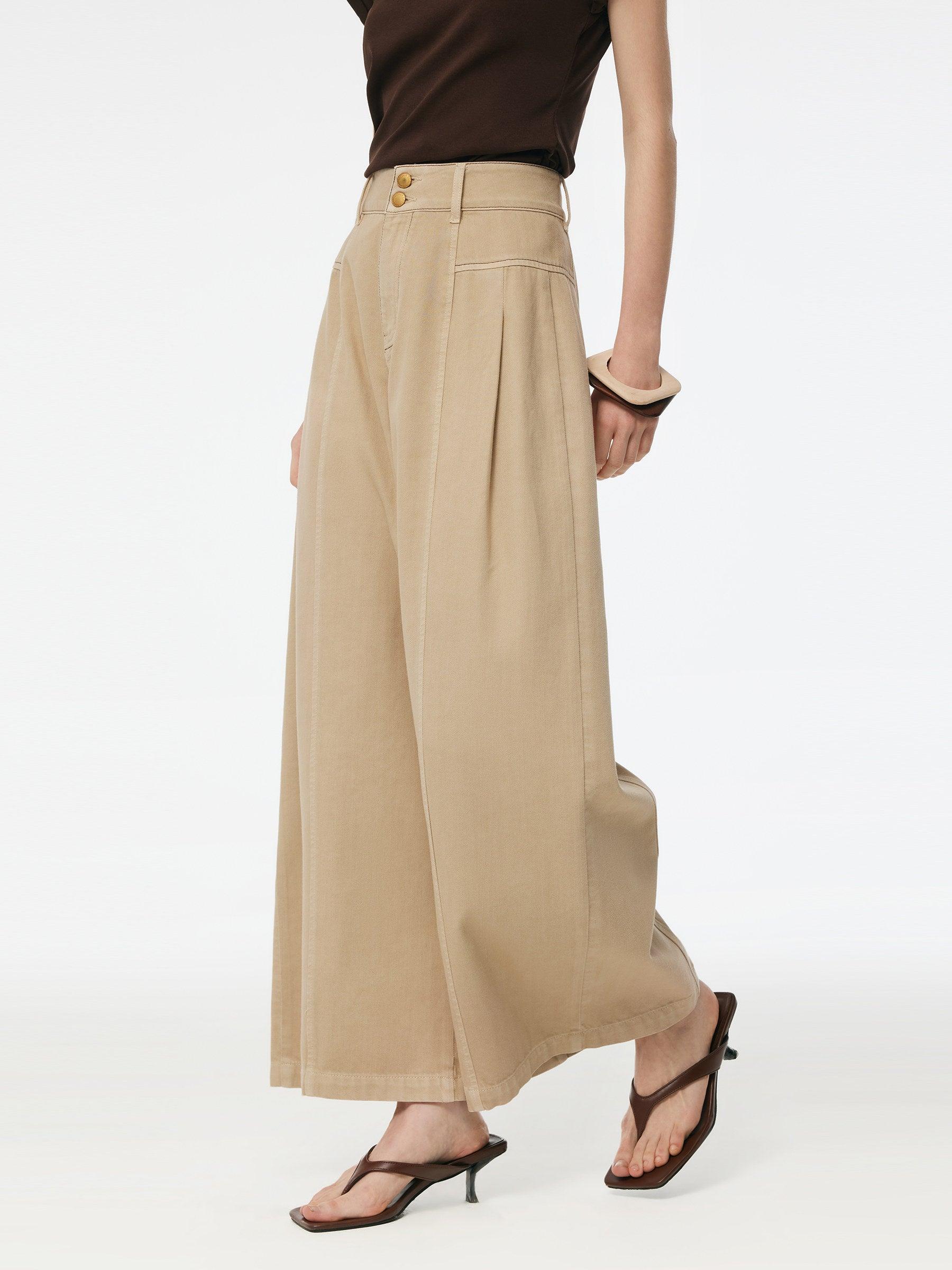 Denim Women Wide Leg Straight Jeans Product Image