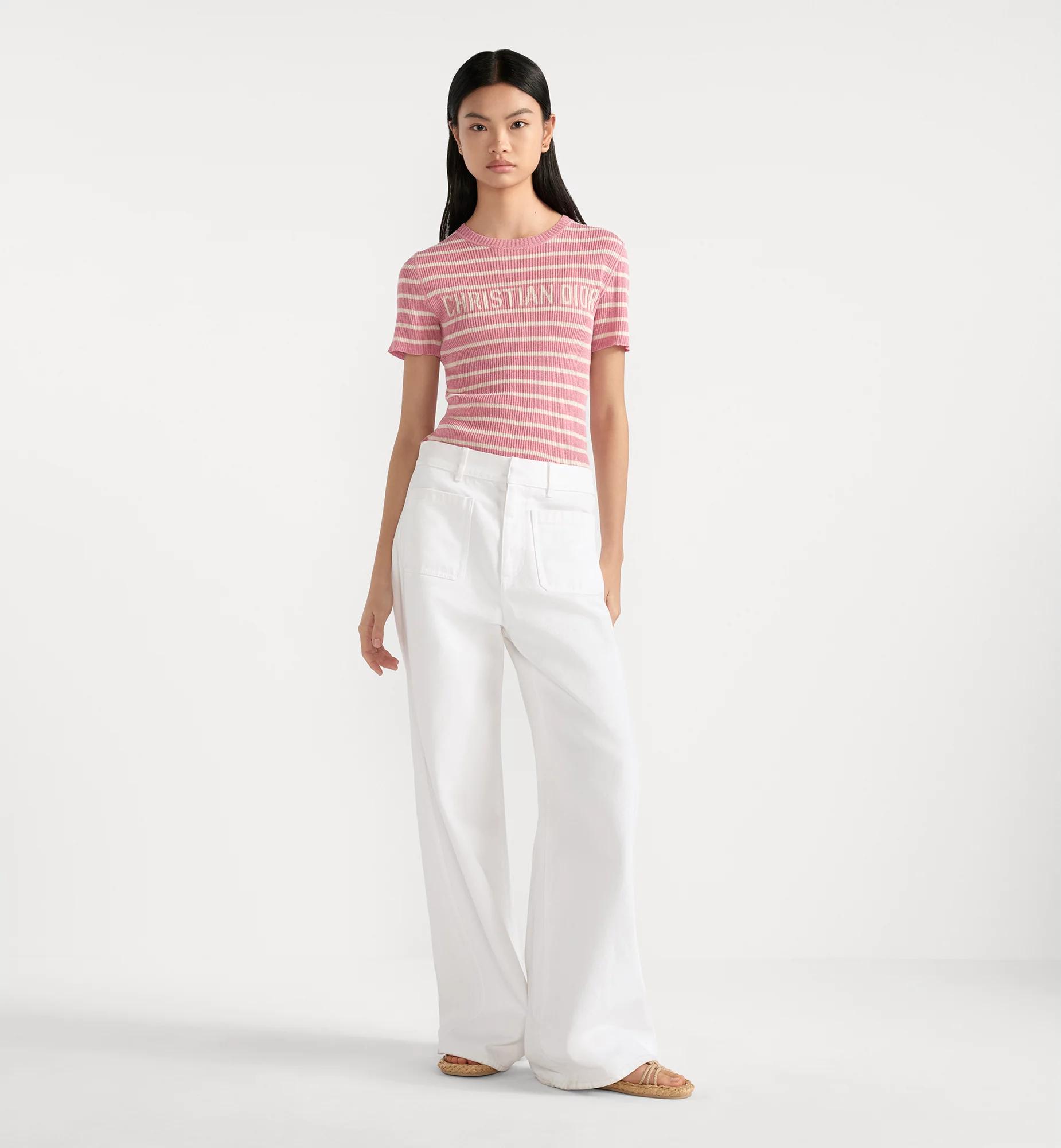 Dioriviera Cropped Short-Sleeved Sweater Product Image