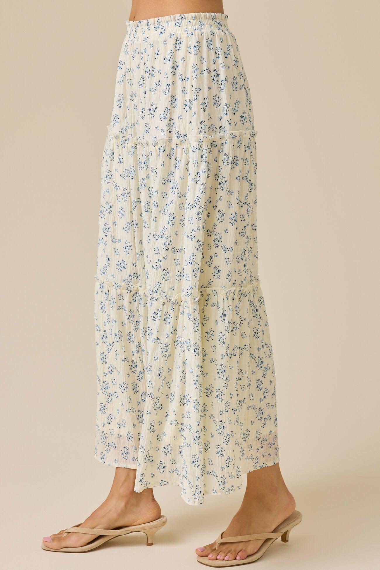 Catelyn Floral Midi Skirt Product Image