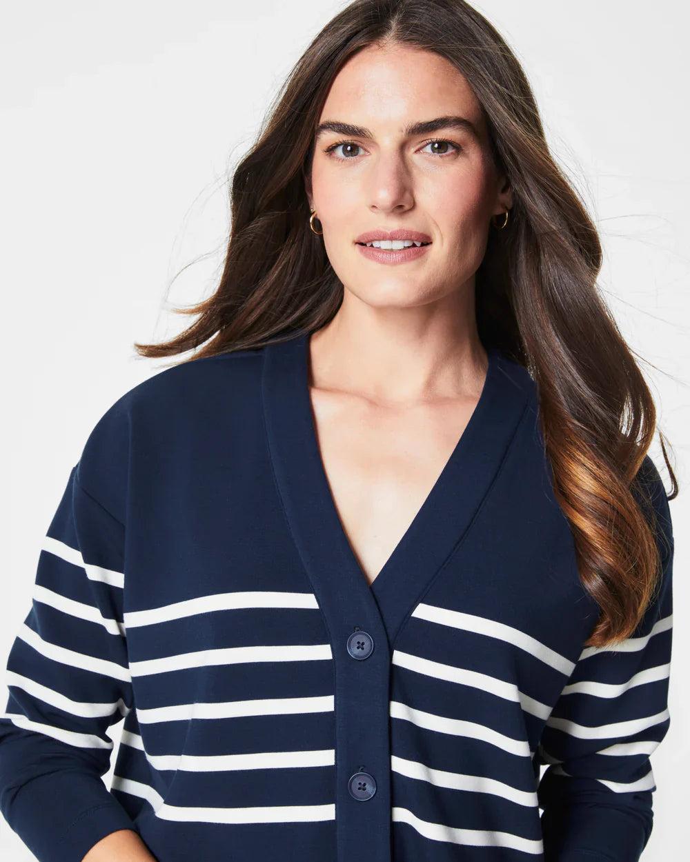 SPANX AirEssentials Striped Cardigan Product Image