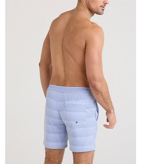 SAXX Oh Bou 2N1 7#double; Striped Volley Swim Shorts Product Image