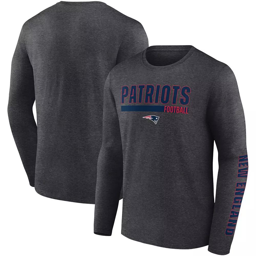 Men's Fanatics Branded Charcoal New England Patriots Long Sleeve T-Shirt, Size: 3XL Product Image