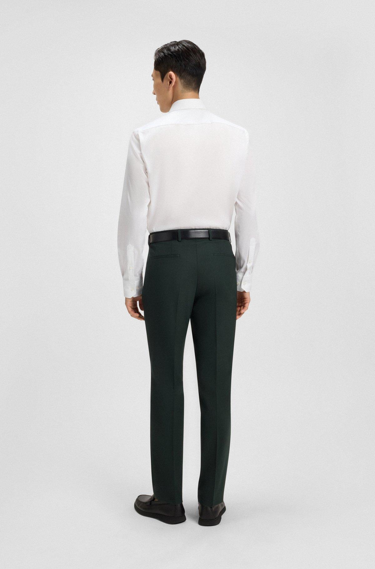 Regular-fit shirt in easy-iron cotton poplin Product Image