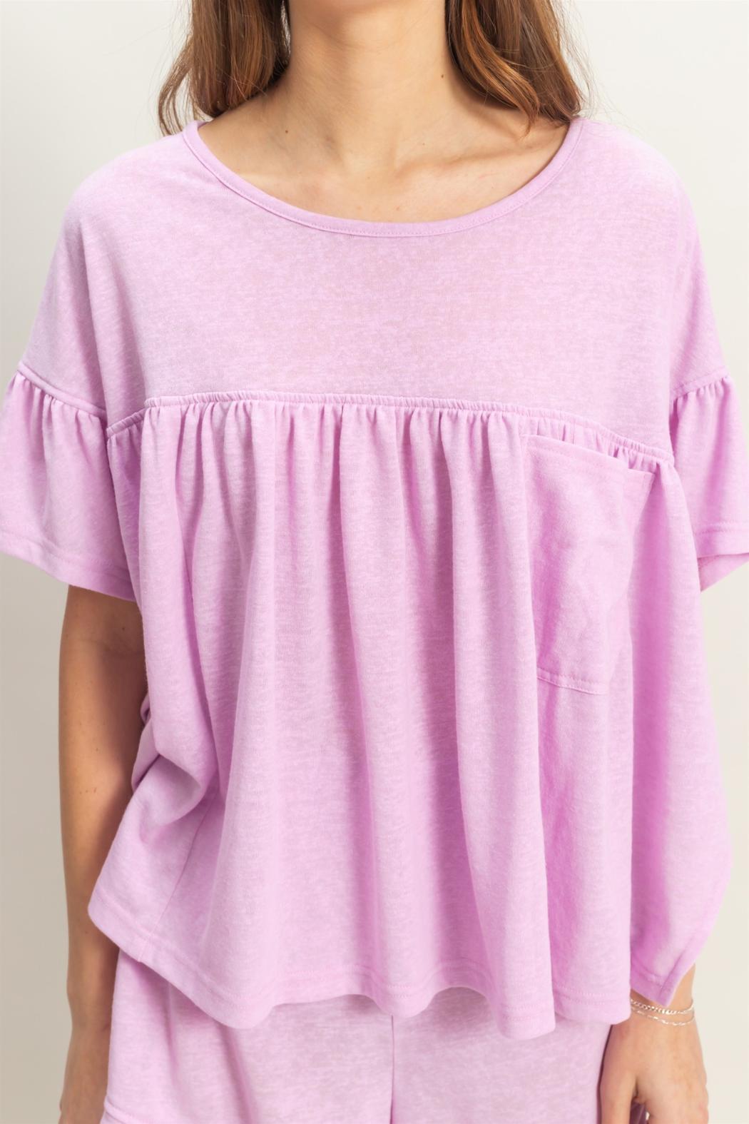 Pocket Det Boxy Top Product Image